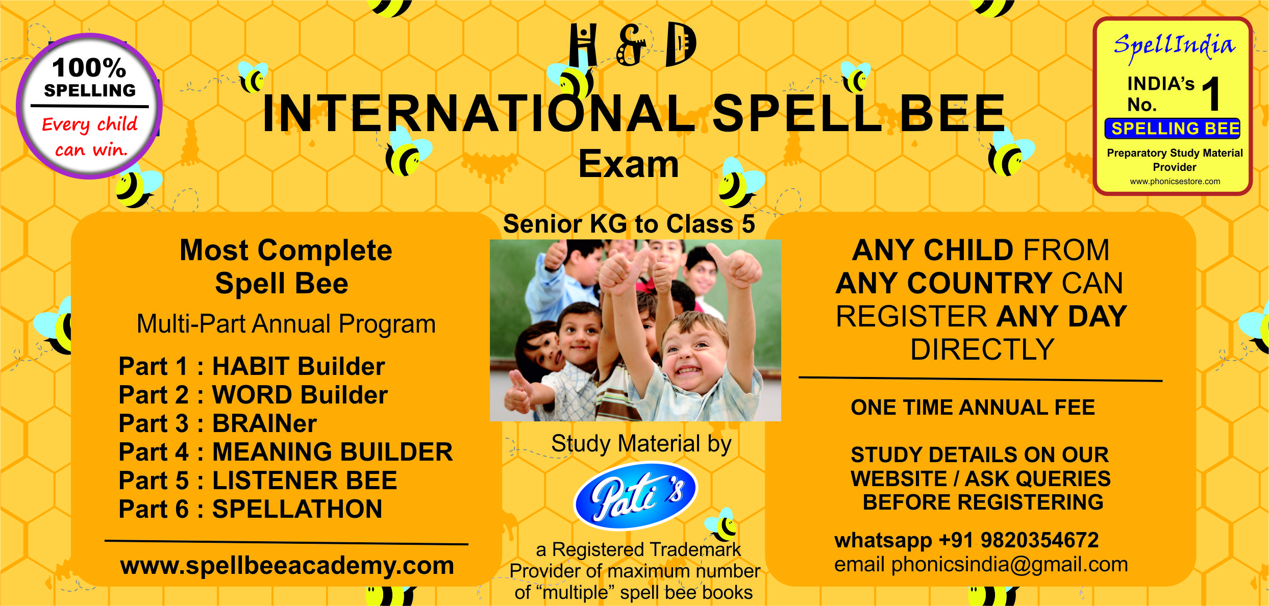Spelling Competition EXAMS- International Spell Bee Exam